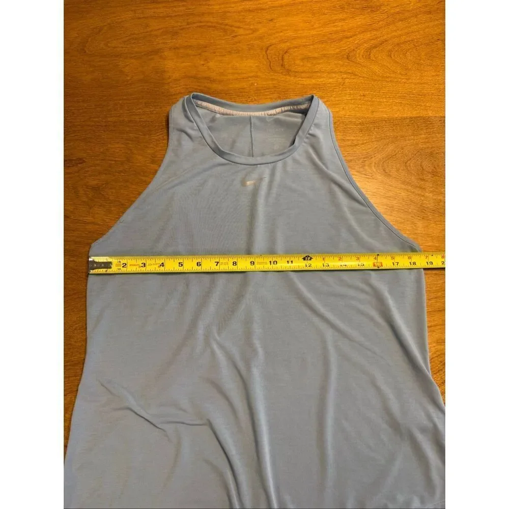 Nike Women's Dri-Fit Swoosh Logo Running Athletic Tank Top Periwinkle Large